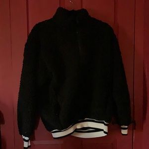 Black Sherpa Sweater